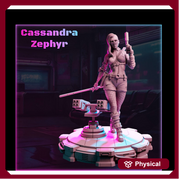 Female Sci-Fi Warrior Soldier, PC NPC Unpainted Resin Miniature | NSFW Topless version | 28mm, 32mm,54mm, 75mm, 100mm Scales | DnD 5e - Only-Games