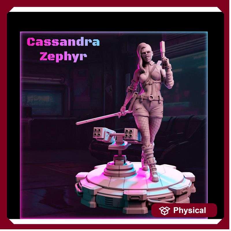 Female Sci-Fi Warrior Soldier, PC NPC Unpainted Resin Miniature | NSFW Topless version | 28mm, 32mm,54mm, 75mm, 100mm Scales | DnD 5e - Only-Games