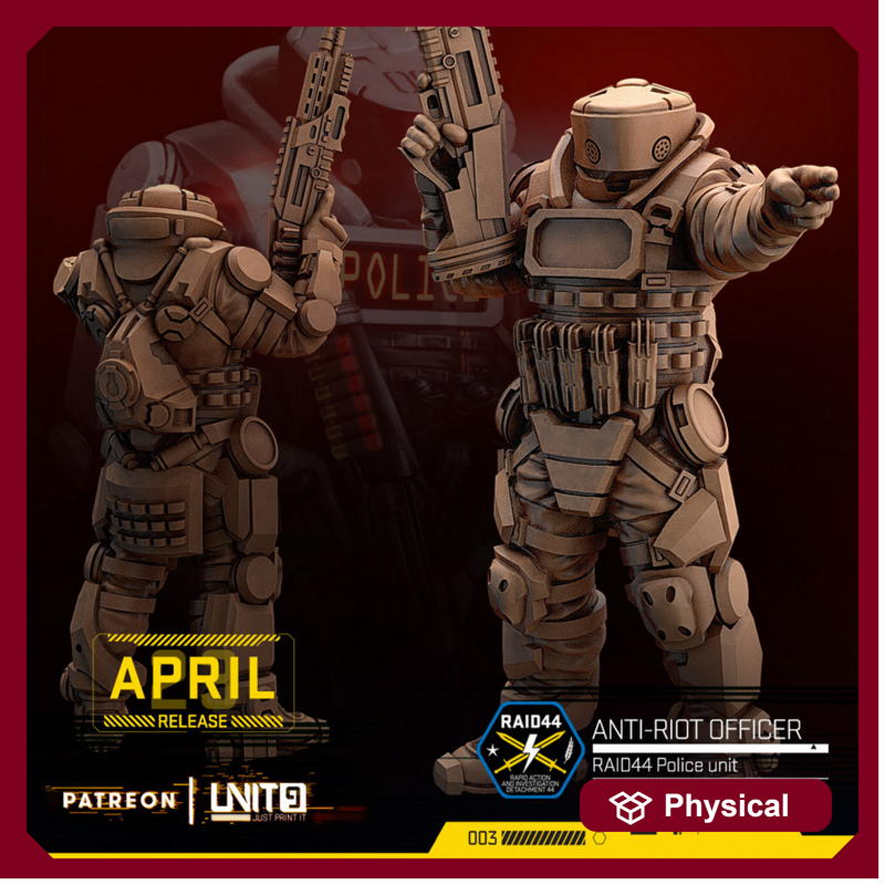 Cyberpunk - Anti-Riot Police Officer04 - RAID44 police unit