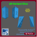 d4 Dice Variants, pack 1