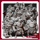 Bonecrusher Tribe Warriors  ( 23 miniatures )  28mm/32mm/54mm