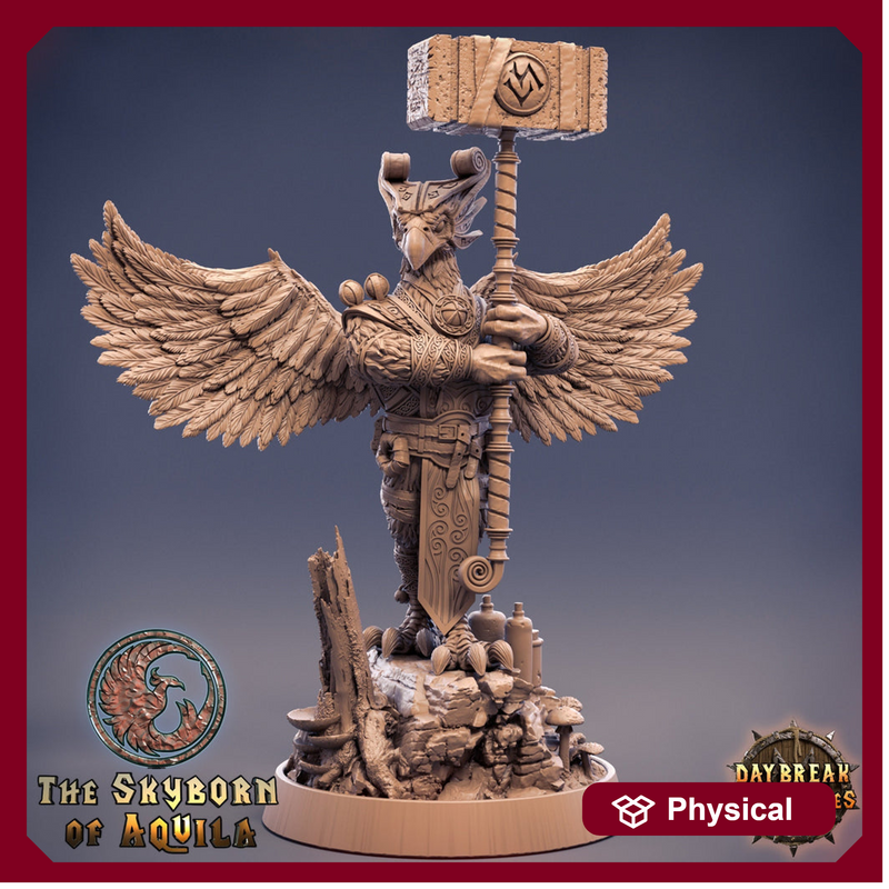 Aarakocra Cleric Paladin Fighter | 28mm, 32mm, 75mm Scale Resin Miniature | Dungeons and Dragons | Daybreak  Miniatures - Only-Games