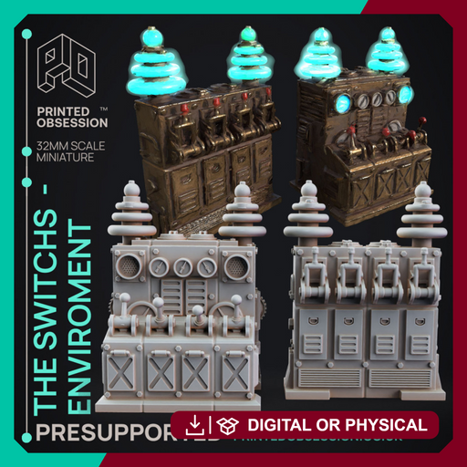 Switchboard Scatter - Frankensteins Monster - PRESUPPORTED Terrain - 32mm scale - Only-Games
