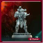 Sci-Fi Miniature Chaos Space Knight, Orbita Hellscape Legions Marauder | 28mm,32mm, 54mm, 75mm,100mm Scales | Resin Mini | Archvillain Games - Only-Games