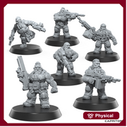 Original Tactical Space Dwarves - 28mm Scale (6 Models) - Only-Games