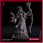 Wizard, Warlock, Sorcerer  | 28mm, 32mm,54mm, 75mm Scale|100mmTall |Player Character Mini- Minis -D&D 5e Pathfinder Figurine | Flesh of Gods - Only-Games