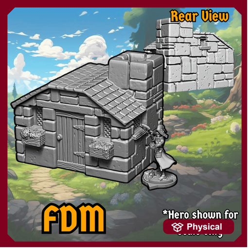 Crystal Collapse FDM/PLA Miners Cottage - Only-Games