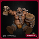 Hobur The Party-boy [PRE-COLORED] 32mm Scale Drunked Dwarf