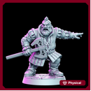 Bori van Gilden - Dwarf witcher- 32mm - DnD
