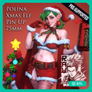 Polina (Xmas Elf) Pin Up, 75mm, Pre-Supported - STL only