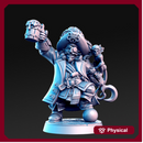 Madolff - Male Dwarf PIrate Captain - 32mm - DnD
