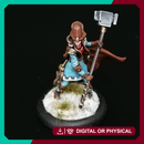 Human Female Cleric (32mm scale miniature)