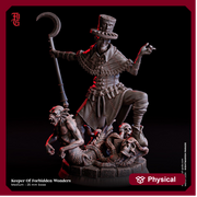Cleric, Warlock, Wizard Necromancer,  PC NPC | 28mm, 32mm,54mm, 75mm, 100mm Scale Resin Mini | Dungeons and Dragons | Flesh of Gods - Only-Games
