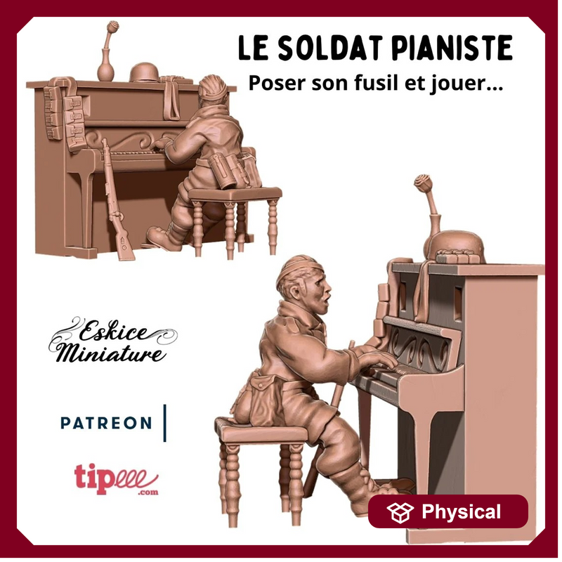 Pianist soldier - 28mm - Only-Games
