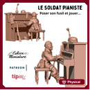 Pianist soldier - 28mm