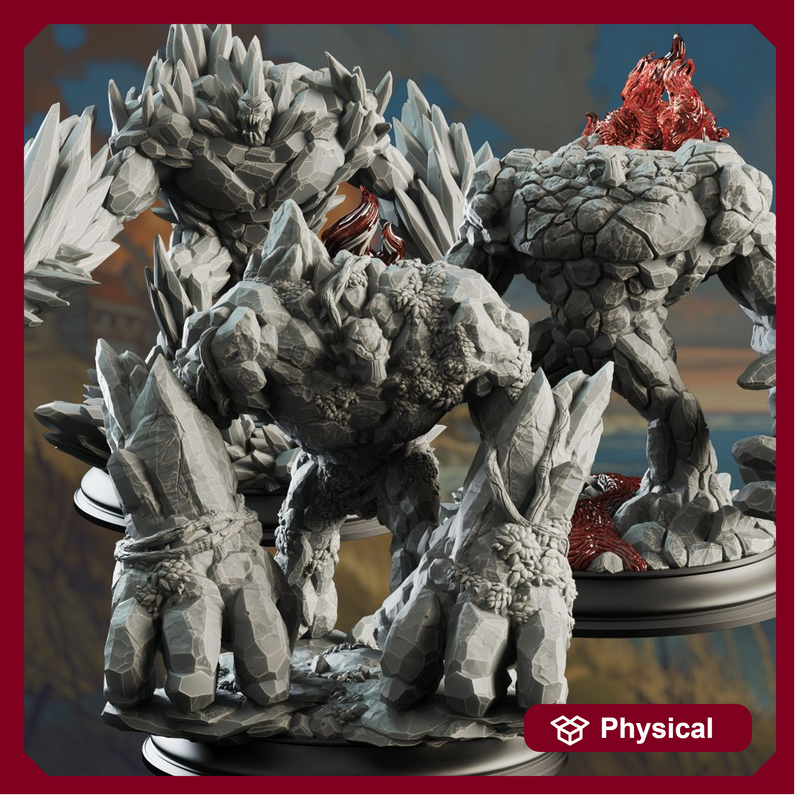 Elemental Golems - The Three Faces - Only-Games