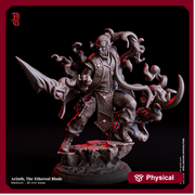 Half-Elf, Elf Monk,  PC / NPC DnD 5e | 28mm, 32mm, 54mm, 75mm, 100mm Scale Resin Miniature | Dungeons and Dragons | Flesh of Gods - Only-Games