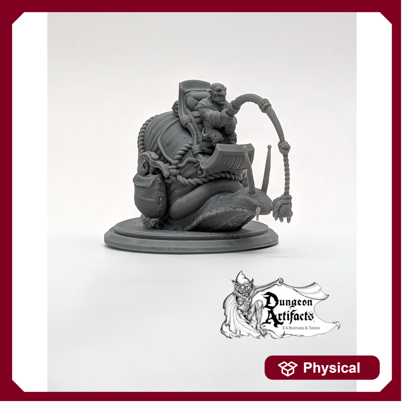 Snail-Riding Gnome Set - Snail Mount - EC3D Skyless Realms Wargaming Miniatures Monster D&D DnD