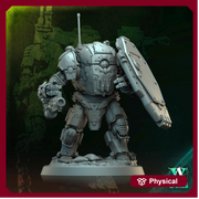 Sci-Fi Heavy Terminator Battle Mech Unpainted Resin | 40mm, 50mm, 65mm 80mm BASE SIZES | Argo Bulwark Morior Invictus | Archvillain Games - Only-Games