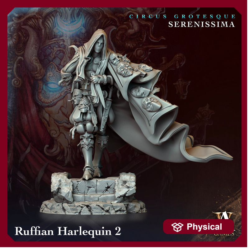 Rogue Phantom, Assassin, Swashbuckler | 5 Sizes /Scale | Dungeons and Dragons Miniature Figurine D&D - Only-Games
