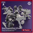 Heavy Weapons Team. Iceward Division. Imperial Guard. Compatibility class A.