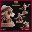 Catfolk Wizards - Catfolk Heroes - CastNPlay - Terrain Wargaming D&D DnD 28mm 32mm 40mm 54mm
