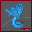 Yuan-Ti / Snake-man Warrior, Pose 1