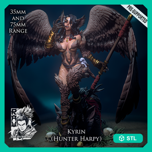Kyrin - Hunter Harpy - STL only - Only-Games