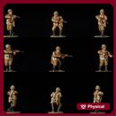 10 & 15mm Soviet Infantry with AK-74s (44 models)