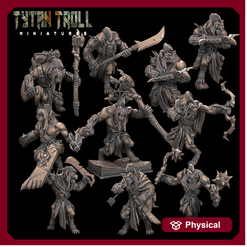 Gnoll Pack - TytanTroll Miniatures - DnD - Fantasy
