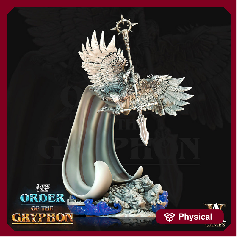 Female Celestial Deva Aasimar, Angel, Solar | 28mm, 32mm, 75mm Scales | Dungeons and Dragons 5e figure | Pathfinder | Archvillain Games - Only-Games