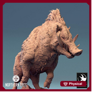 Wild Boar and Giant Boar Miniatures | Dungeons and Dragons 5e  | 28mm,32mm, 54mm, 75mm, 100mm Scale | Pathfinder | Rescale miniatures - Only-Games