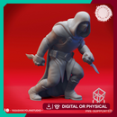 Sneaking Bandit - Tabletop Miniature (Pre-Supported)