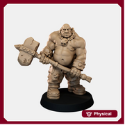 Ogre Crusher Resin Miniature - Two-handed Hammer Option 3 - "The Ogre Wars" - Only-Games