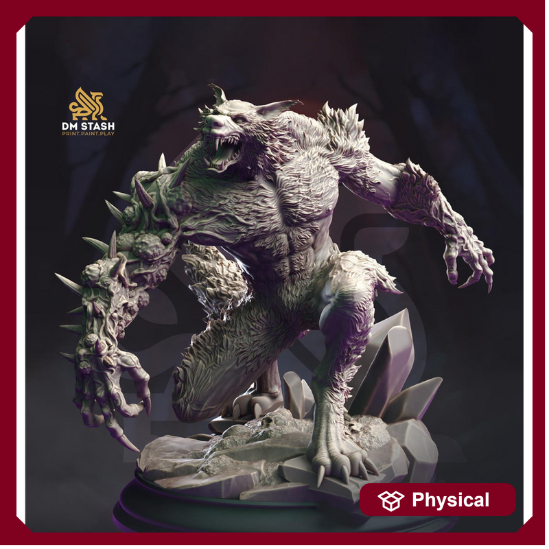 Werewolf (Medium, Large, Huge, Gargantuan D&D 5e Sizes) | 28mm,32mm,54mm,75mm,100mm Scales, | Dungeons and Dragons | Pathfinder| DM Stash - Only-Games
