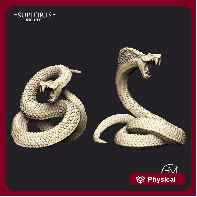 Giant Snakes - 2 Units (AMAZONS! Kickstarter)