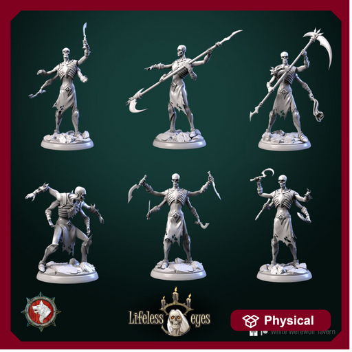 Death reaper's soldiers set 6 miniatures 32mm - Only-Games