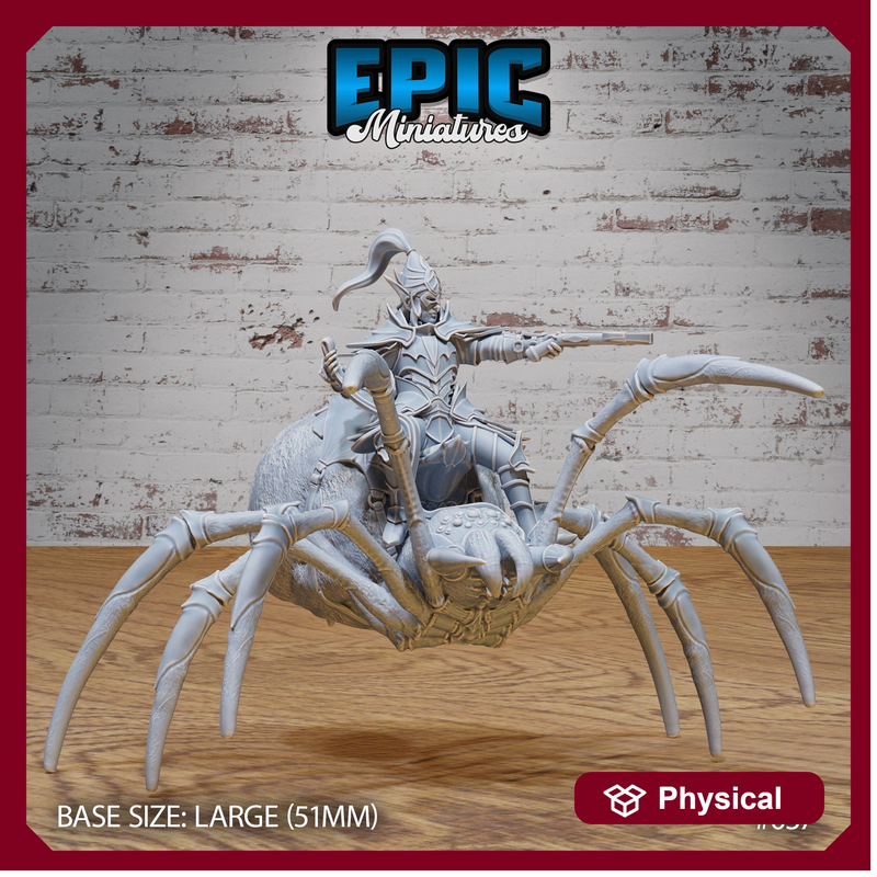 Dark Elf Spider Rider Attacking - Only-Games