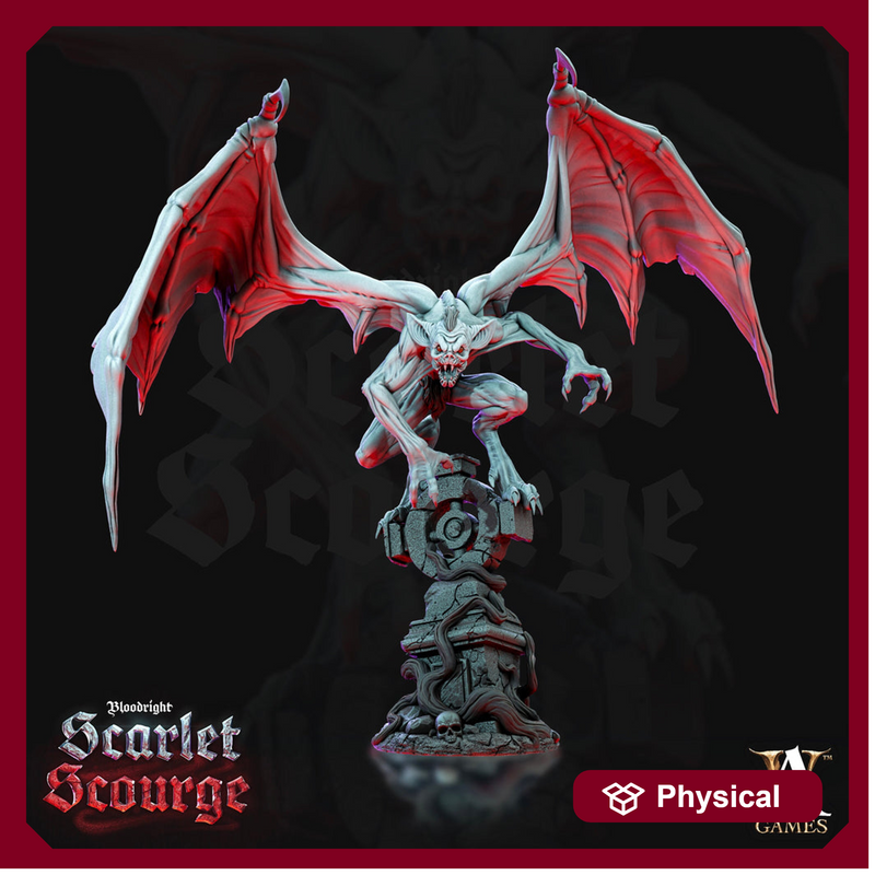 Feral Vampire Spawn Flying | 28mm, 32mm Scales | Undead Dungeons and Dragons 5e Miniatures | Pathfinder | DnD Figurine | Archvillain Games - Only-Games