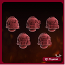 Fire Preachers Heads Set x5