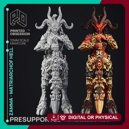 Zamma - Hell Boss - 2 models - Hell Hath No Fury - Scale 32mm - Only-Games