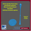 Marvel Crisis Protocol Base and Street Lamp