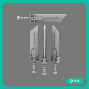 Space Knights Fantasy Cloud Sword NOHAND - Only-Games