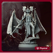 Succubus Demon, Female Winged Vampire Lord, Strahd Bride UNPAINTED | 28mm,32mm, 54mm,75mm,100mm | Dungeons & Dragons | Pathfinder | - Only-Games