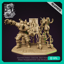 Master Dario, Grigor, and Nenia - Frankenstein's Lab Diorama - STL only