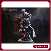 Fantasy Bard Miniature DnD Musician Character | Lute Player UNPAINTED Resin - Only-Games