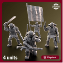 Command squad. Sunclaw Regiment. Imperial Guard