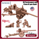 57mm AT gun US paratroopers - 28mm