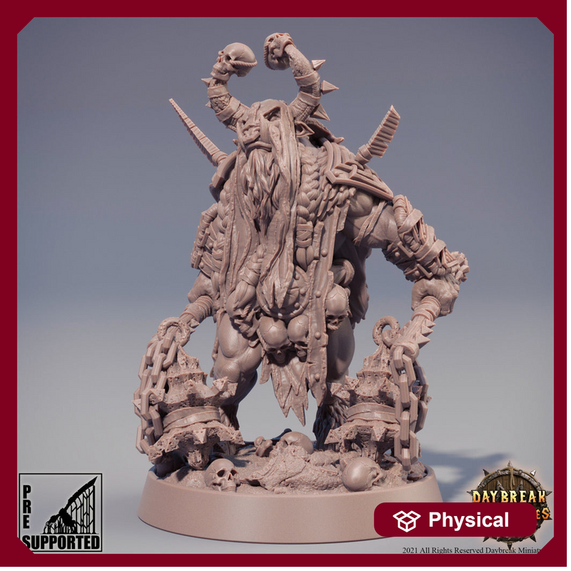 Beastman - Minotaur -Yakfolk  | 28mm, 32mm, 75mm Scale Resin Miniature | Dungeons and Dragons Miniatures | Pathfinder | - Only-Games