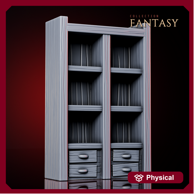 Wooden Bookshelf Empty - Only-Games